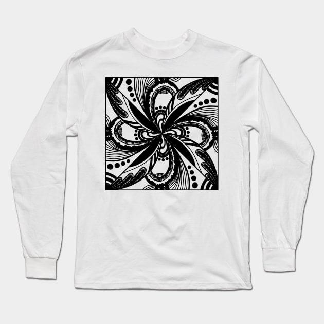 Symmetrical Pattern Long Sleeve T-Shirt by Anabeth's